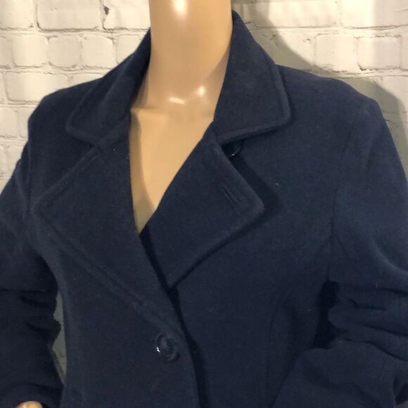 American Eagle Outfitters AEO Navy Blue Peacoat Quilted Lining Medium M - Picture 2 of 11